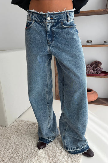 Old Baggy Jeans Washed Indigo