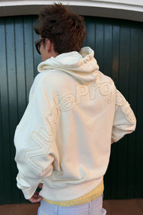 Marble Hoodie Marshmallow