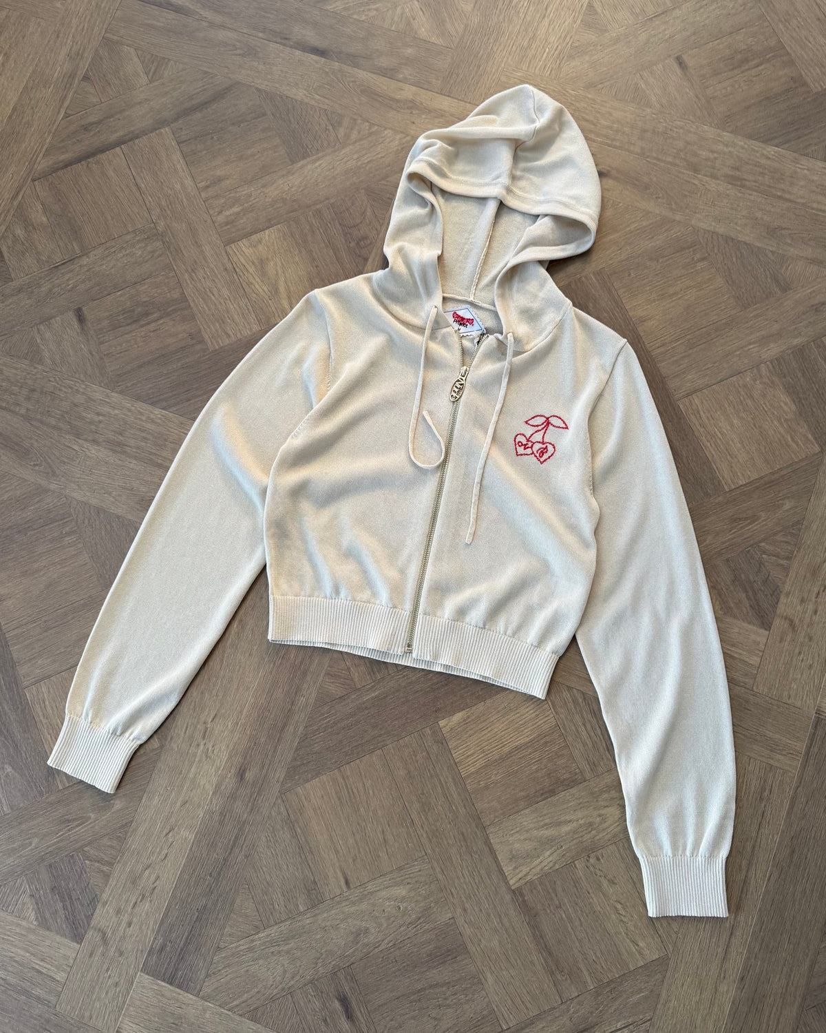 Sudadera Con Capucha Papaya Blanco Crema