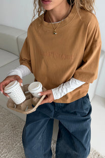 Box Logo Tee Brown