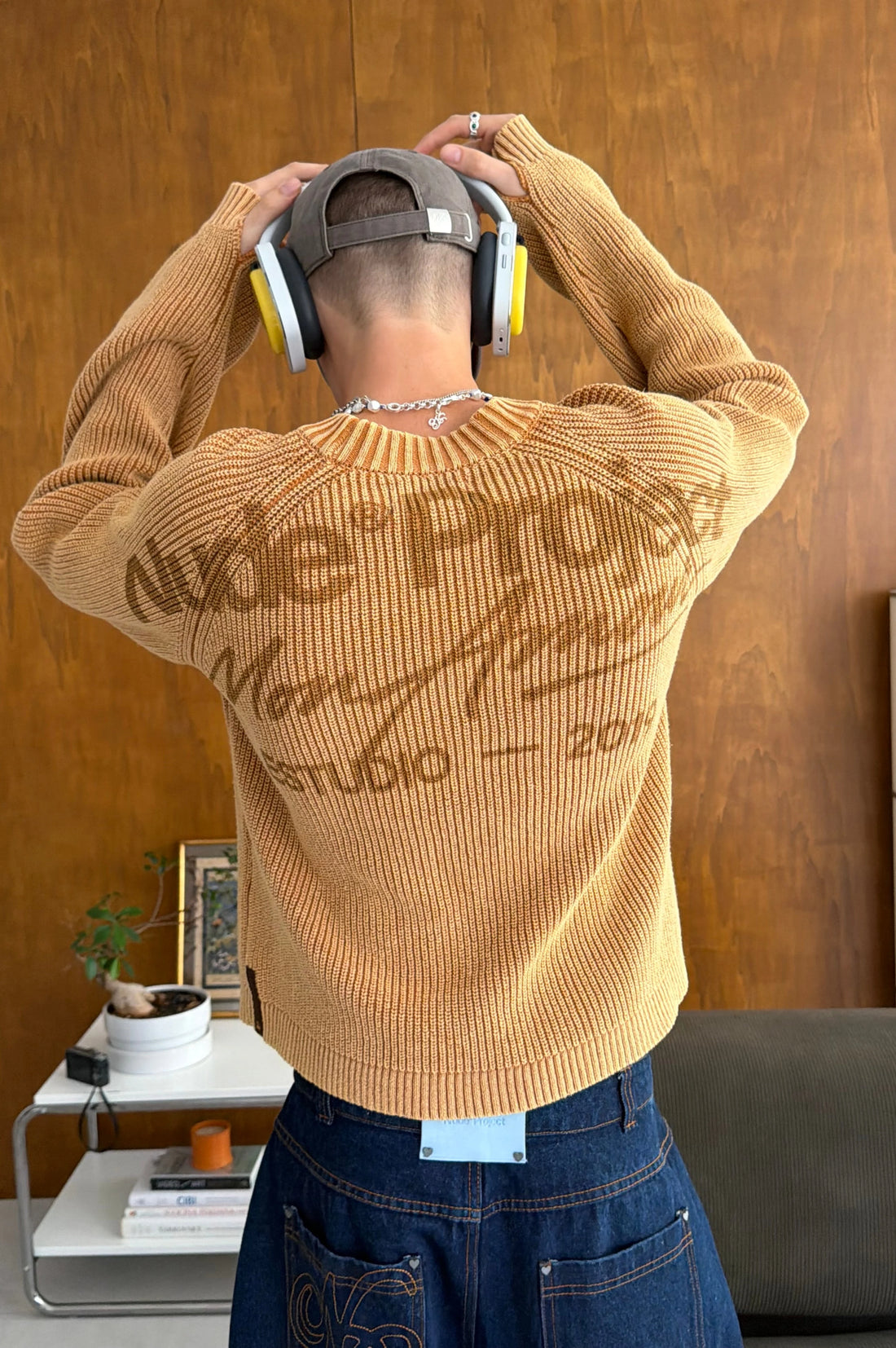 Soju Knit Sweater Dark Orange