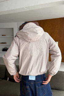 Checked Windbreaker Jacket