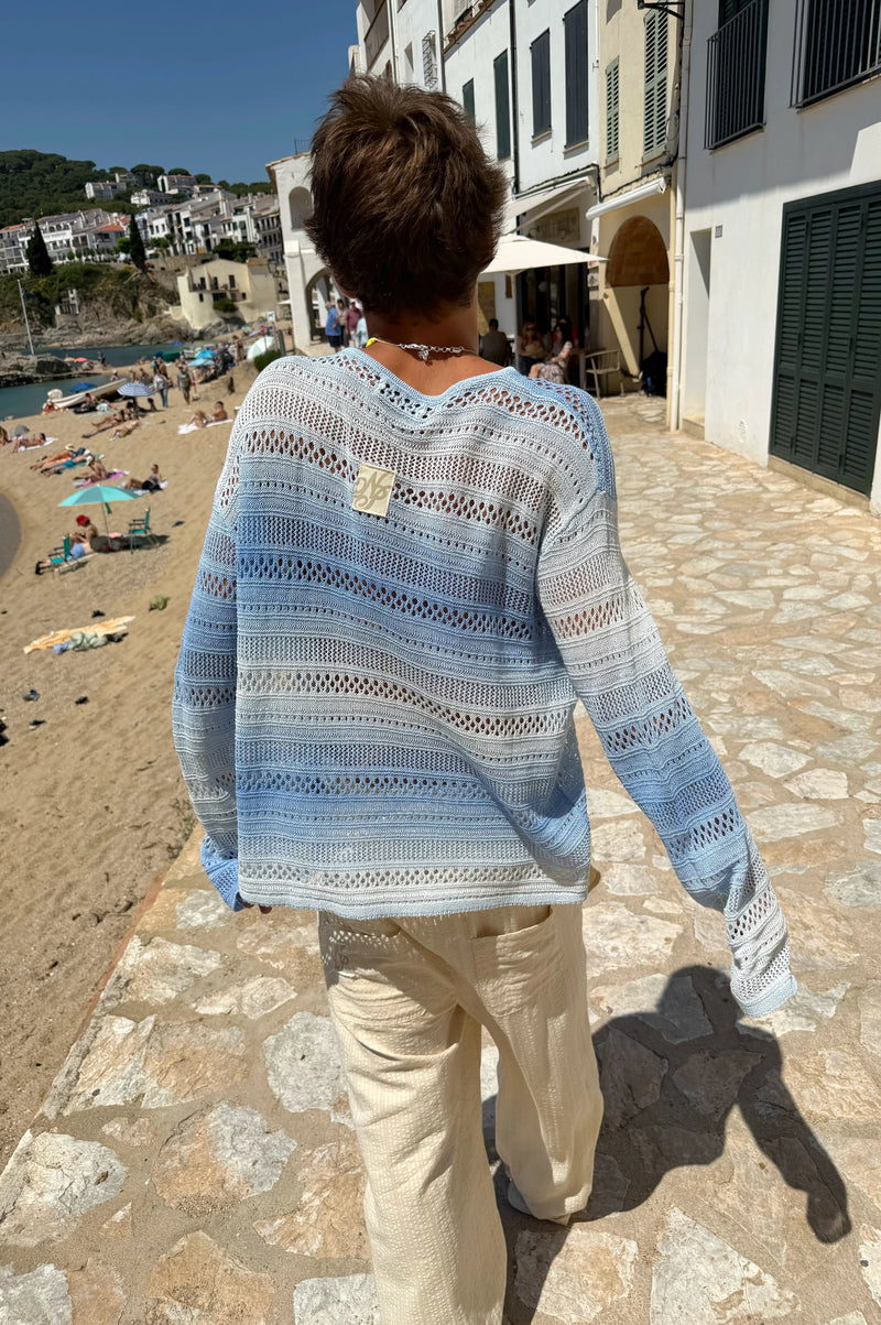 Es Vedra Knit Sweater Blue