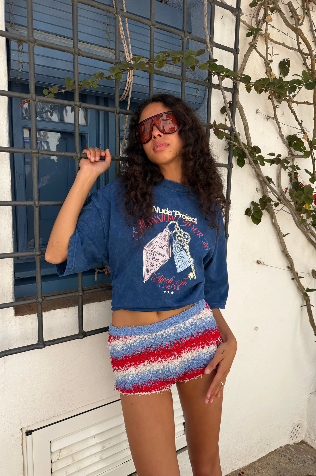 Mansion Key Tee Navy
