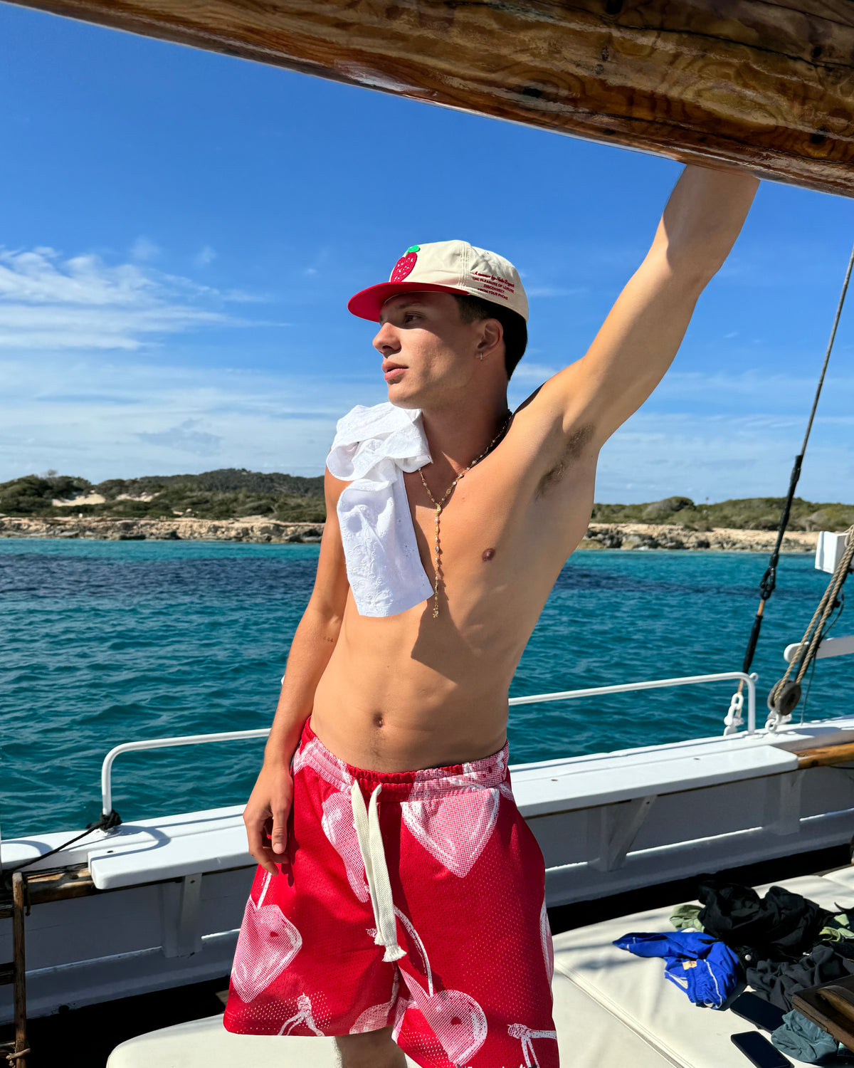 Pantalón Corto Mesh Rojo