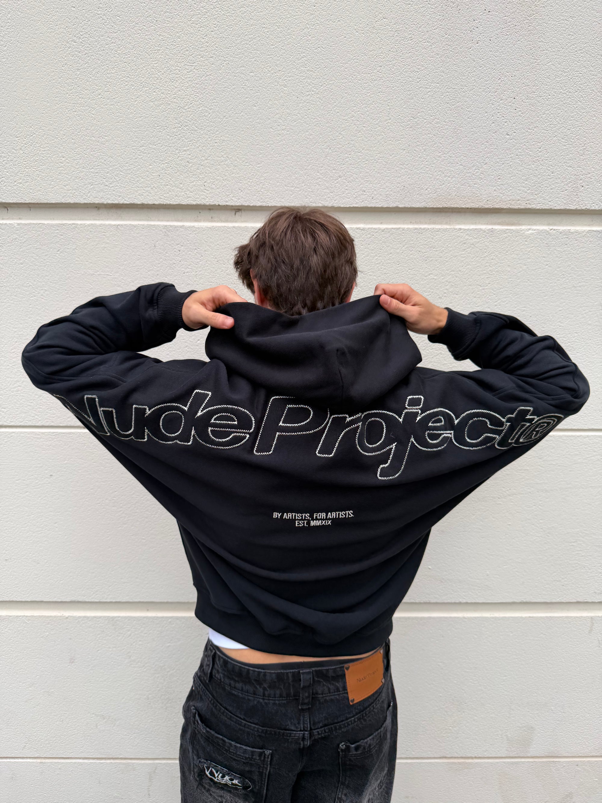 Beast Zip-Up Hoodie Black