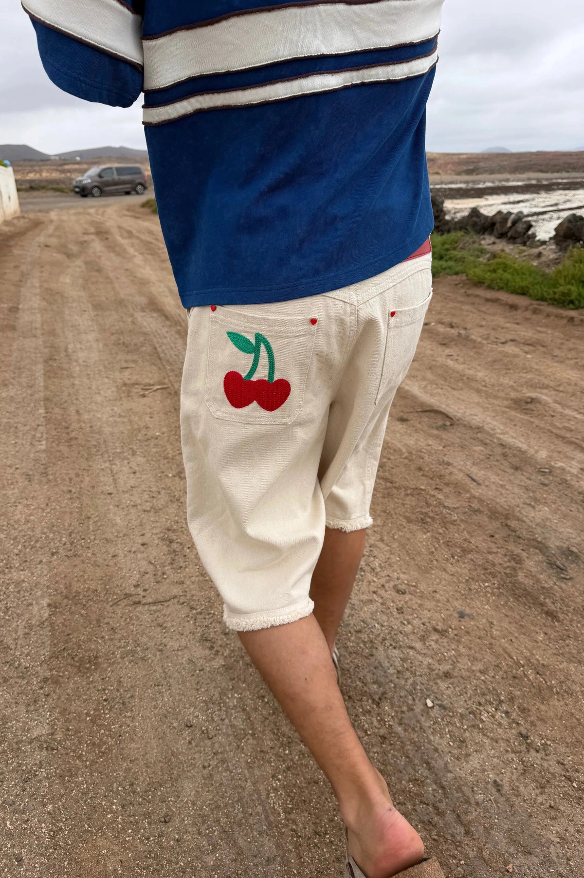 Cherry Crew Raw Denim Jorts