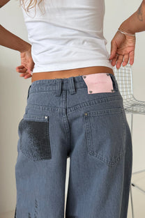 Networking Old Baggy Jeans