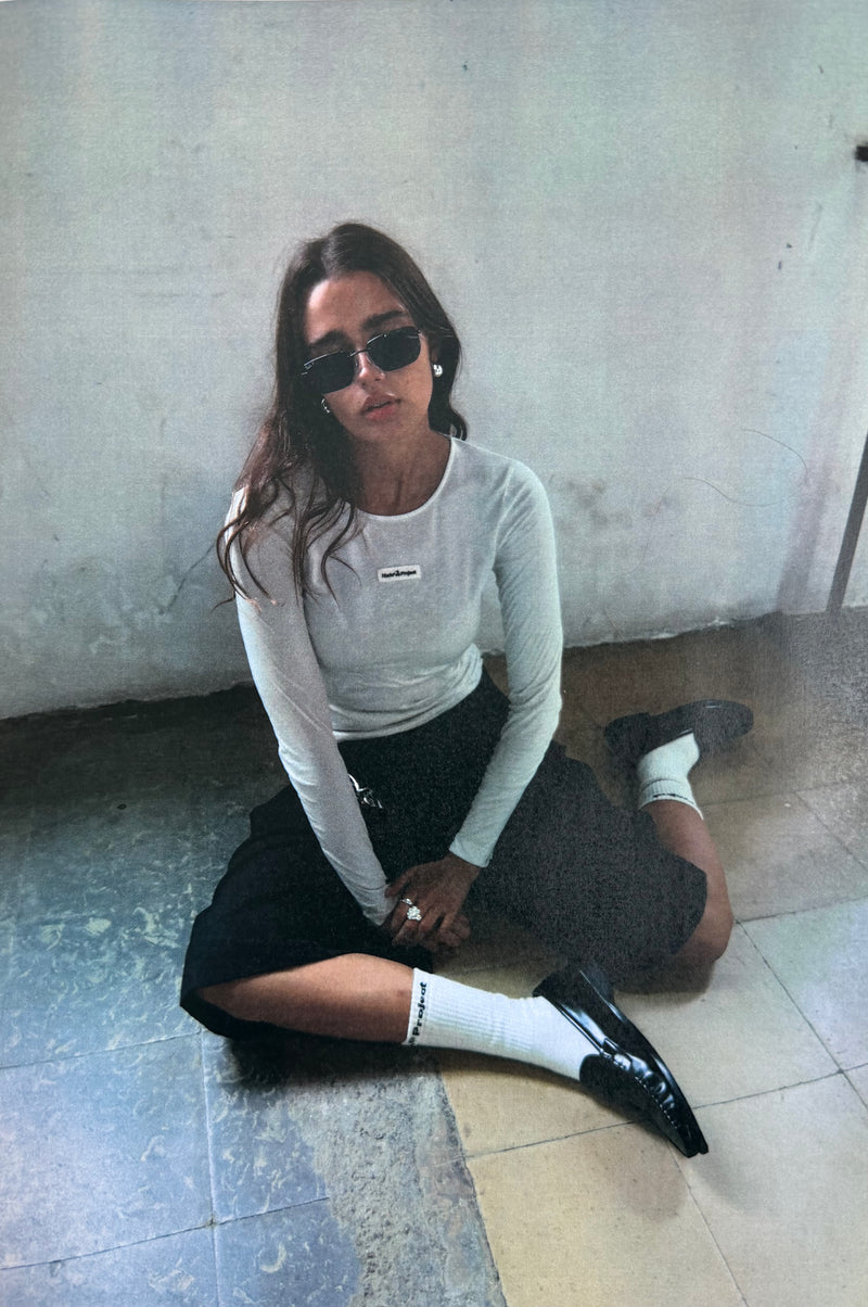 Basic Long-Sleeve Tee Grey