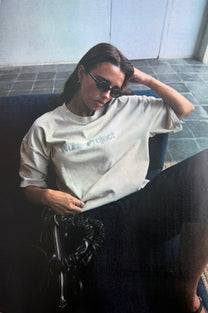Box Logo Tee Beige