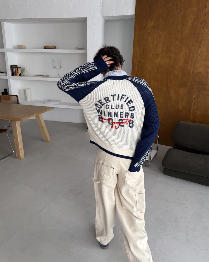 Agneli Knit Bomber Jacket