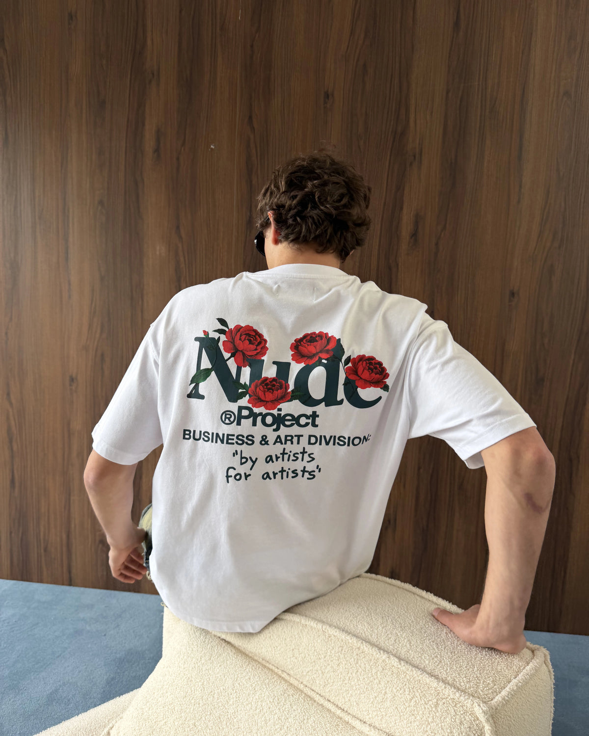 Play With Logo Tee White