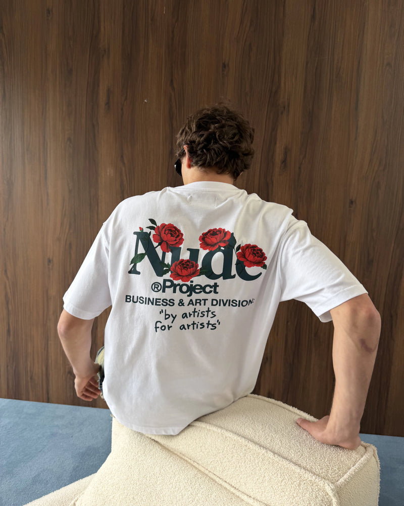 Play With Logo Tee White