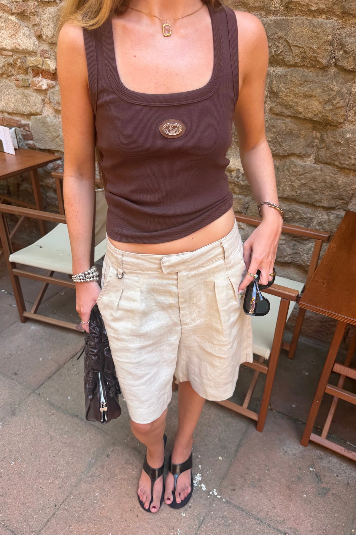 Sophisticated Pleasure Tank Top Chocolate