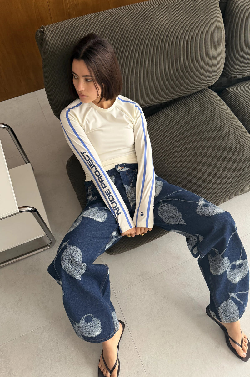 Cherry Old Baggy Woman Jeans