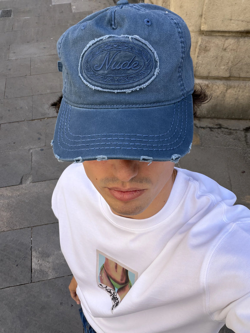 Laurel Denim Cap Blue