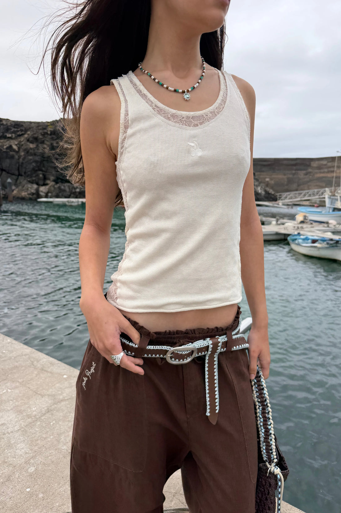 Cady Tank Top Ivory