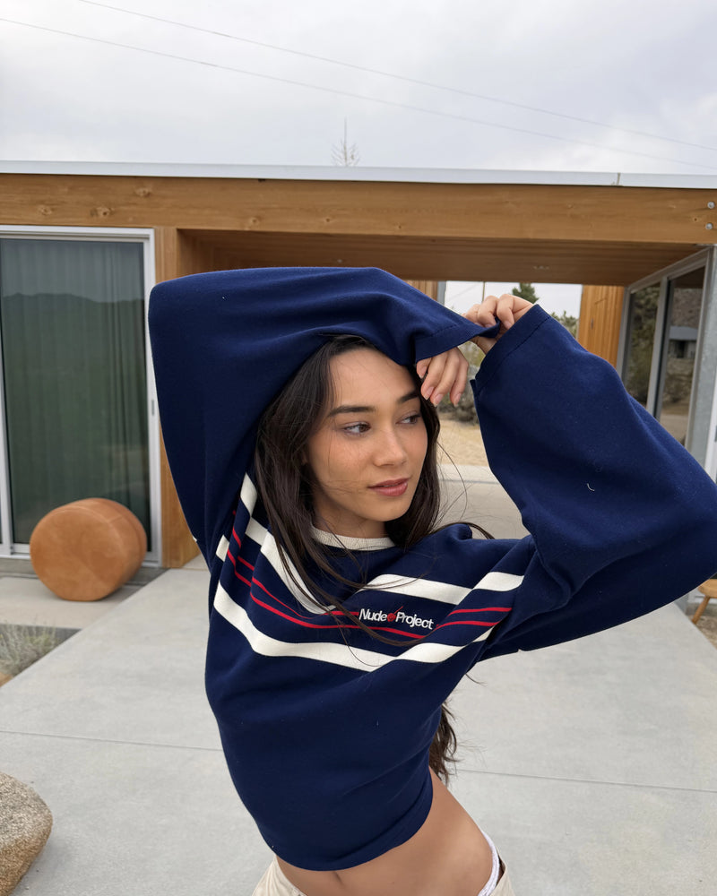 Smith Knit Sweater Navy