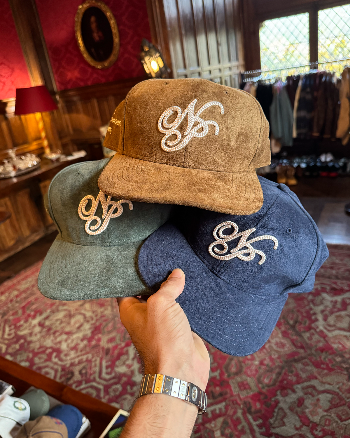 Iconic Suede Cap Navy