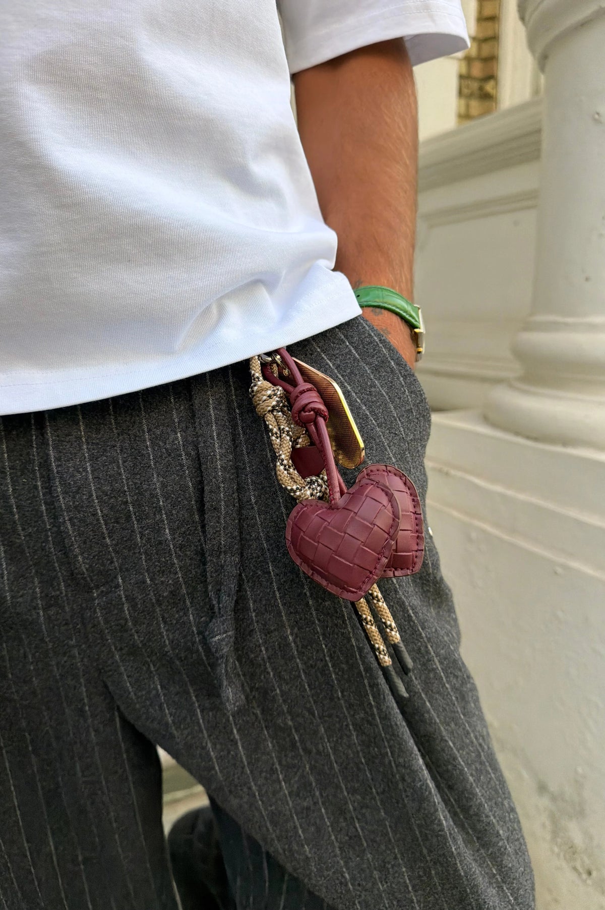 Braided Cherry Charm