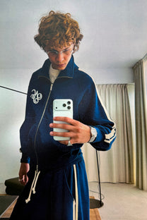 Ying-Yang Zip-Up Navy