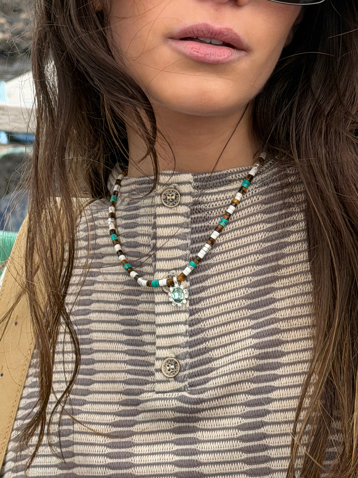 Famara Necklace Blue