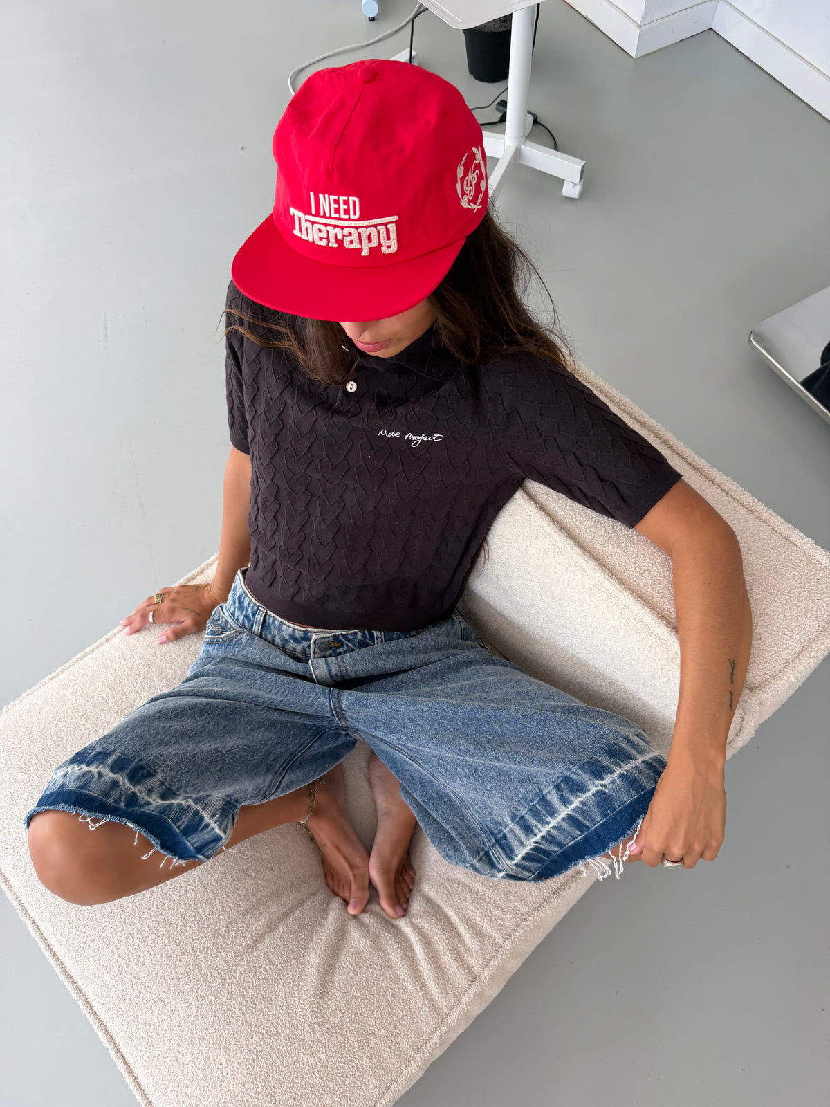 Cora Knit Polo Brown