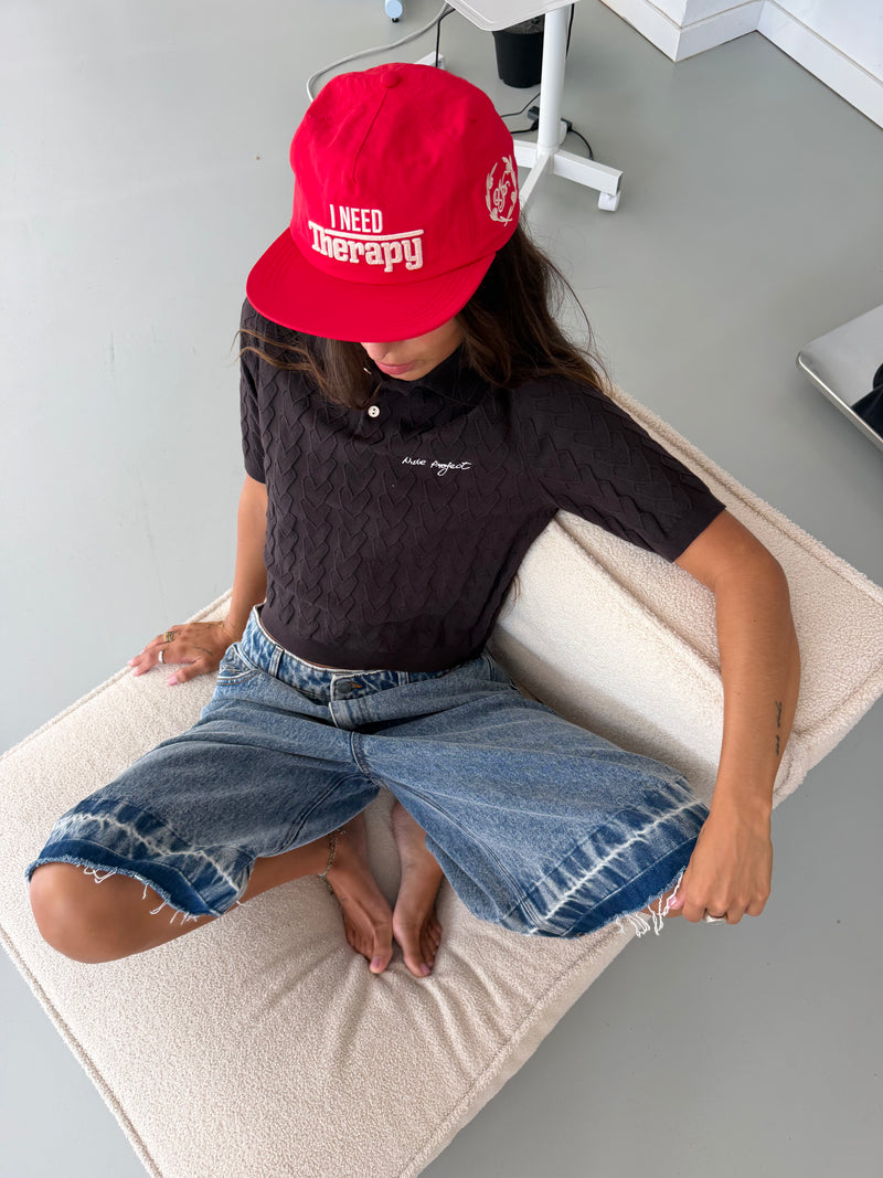 Cora Knit Polo Brown