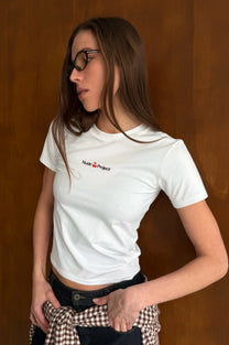 Logo Tee White