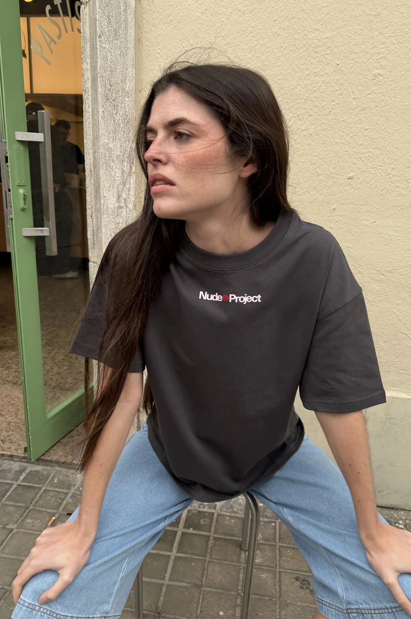 Camiseta Xoxo Gris Oscuro
