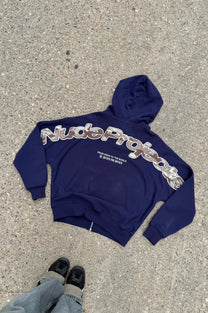 Beast Zip-Up Hoodie Navy
