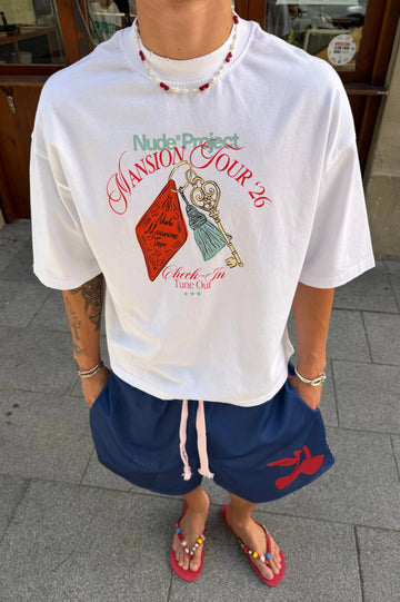 Mansion Key Tee White