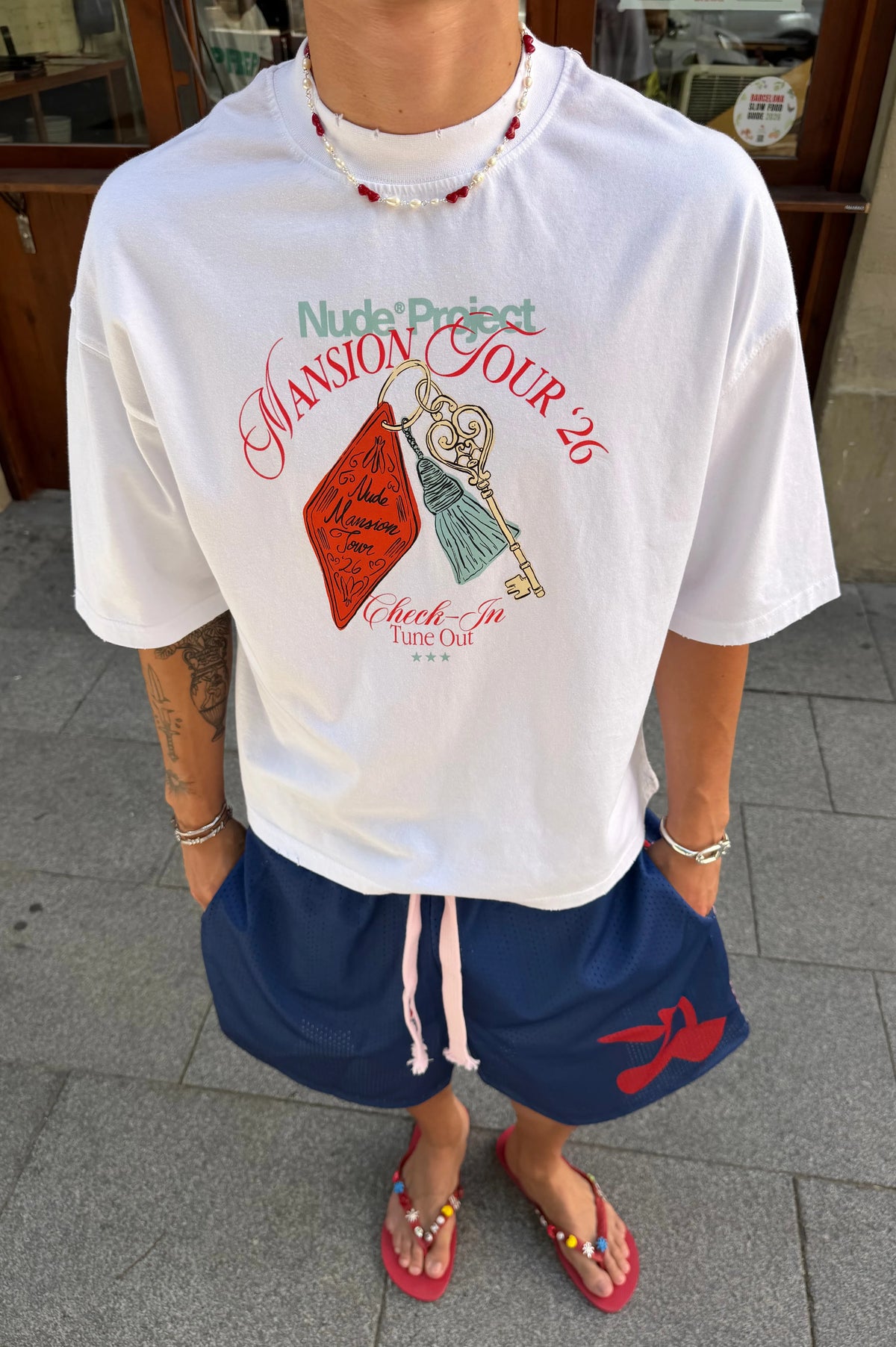 Mansion Key Tee White