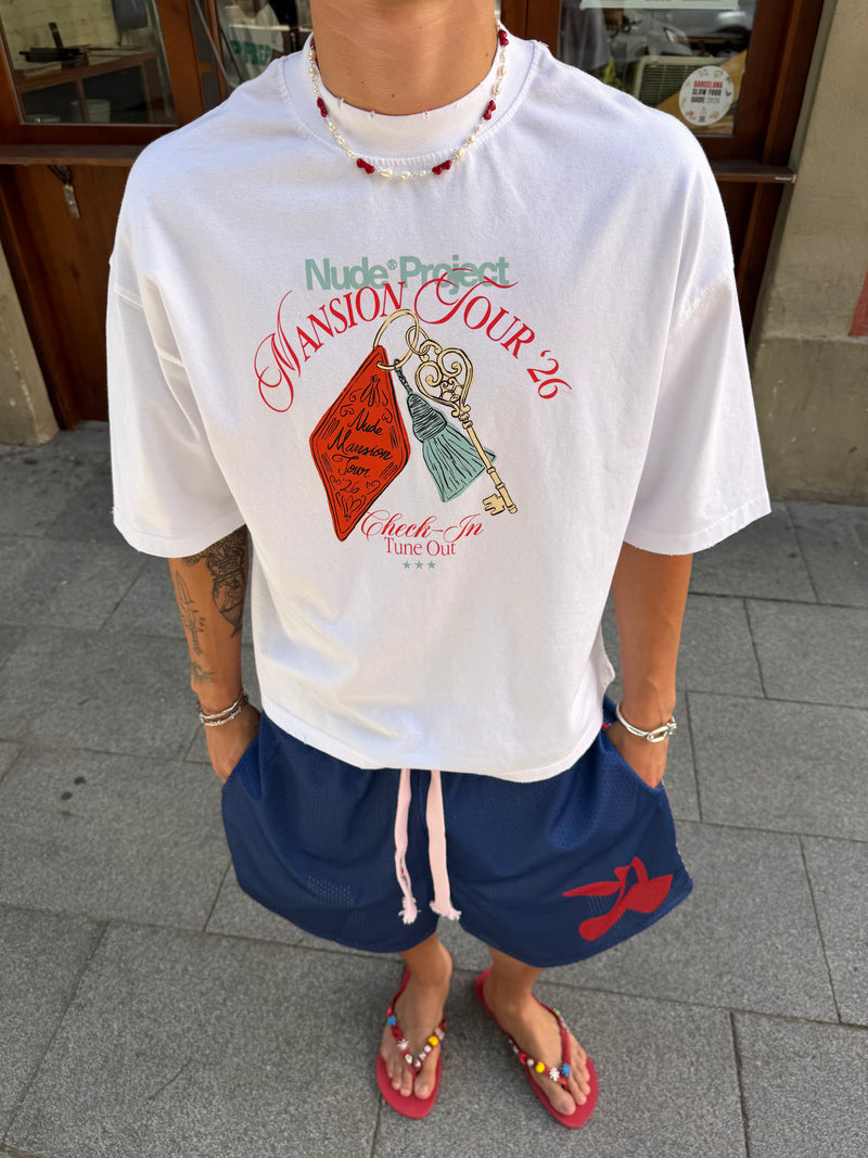 Mansion Key Tee White