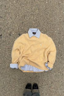 Alpaca Knit Sweater Yellow