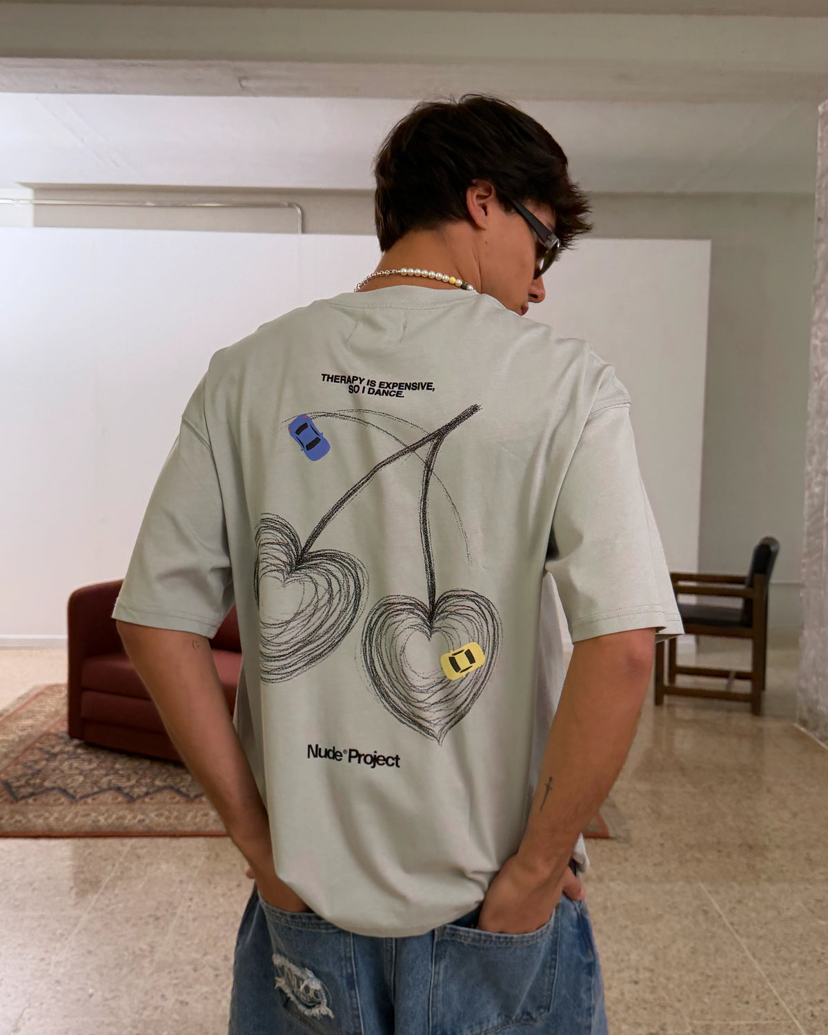 Racing Line Tee Grey