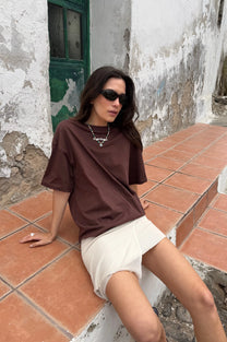 Lotus Tee Brown