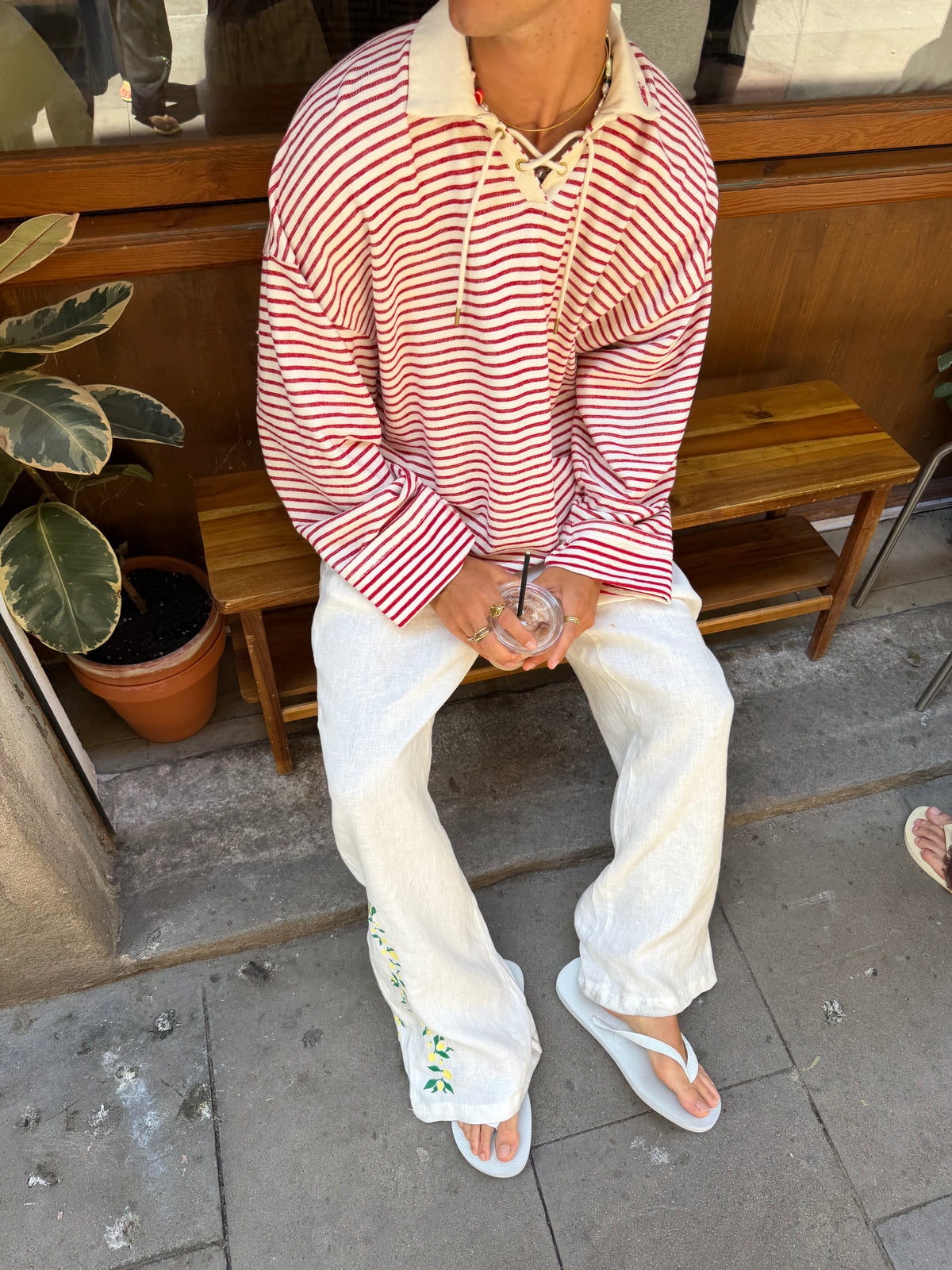 Kimchi Linen Pants White