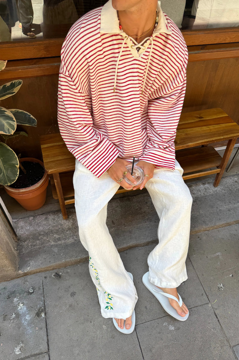 Kimchi Linen Pants White