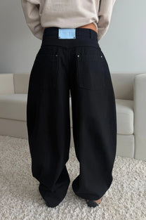 Barrel Jeans Black