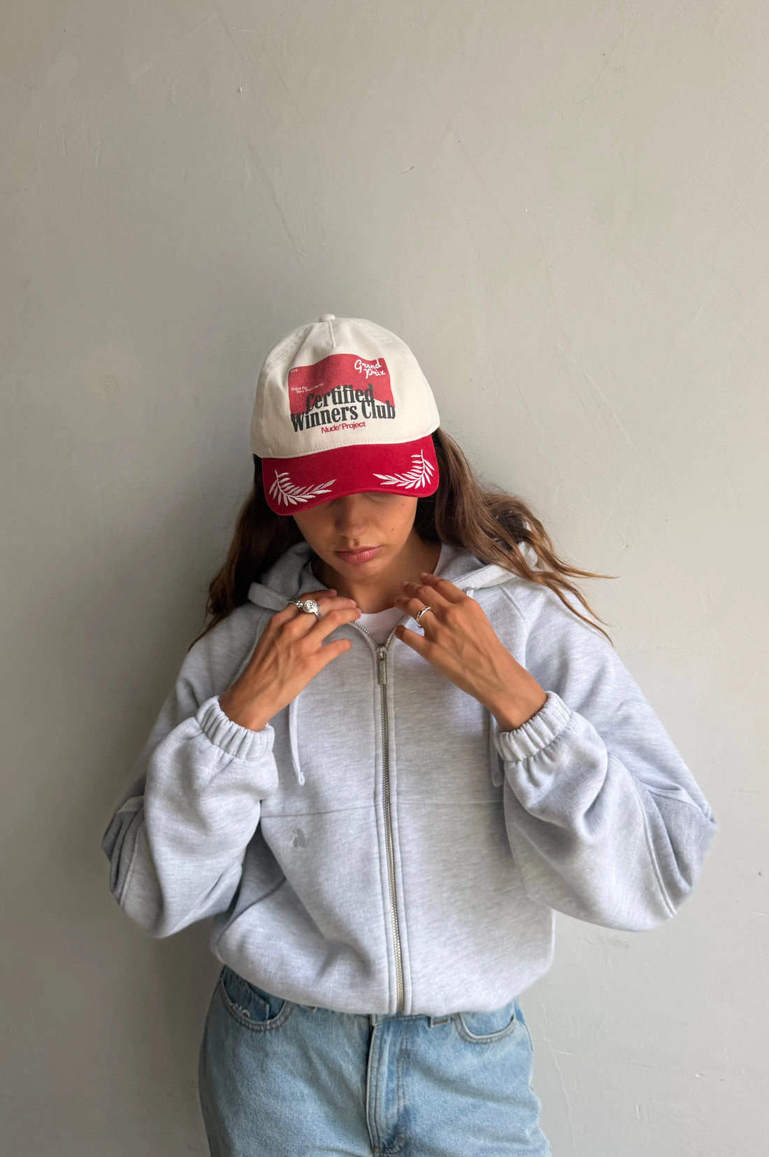 United Zip-Up Hoodie Grey