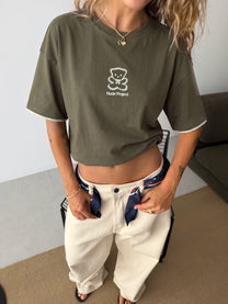 Little Bear Tee Green