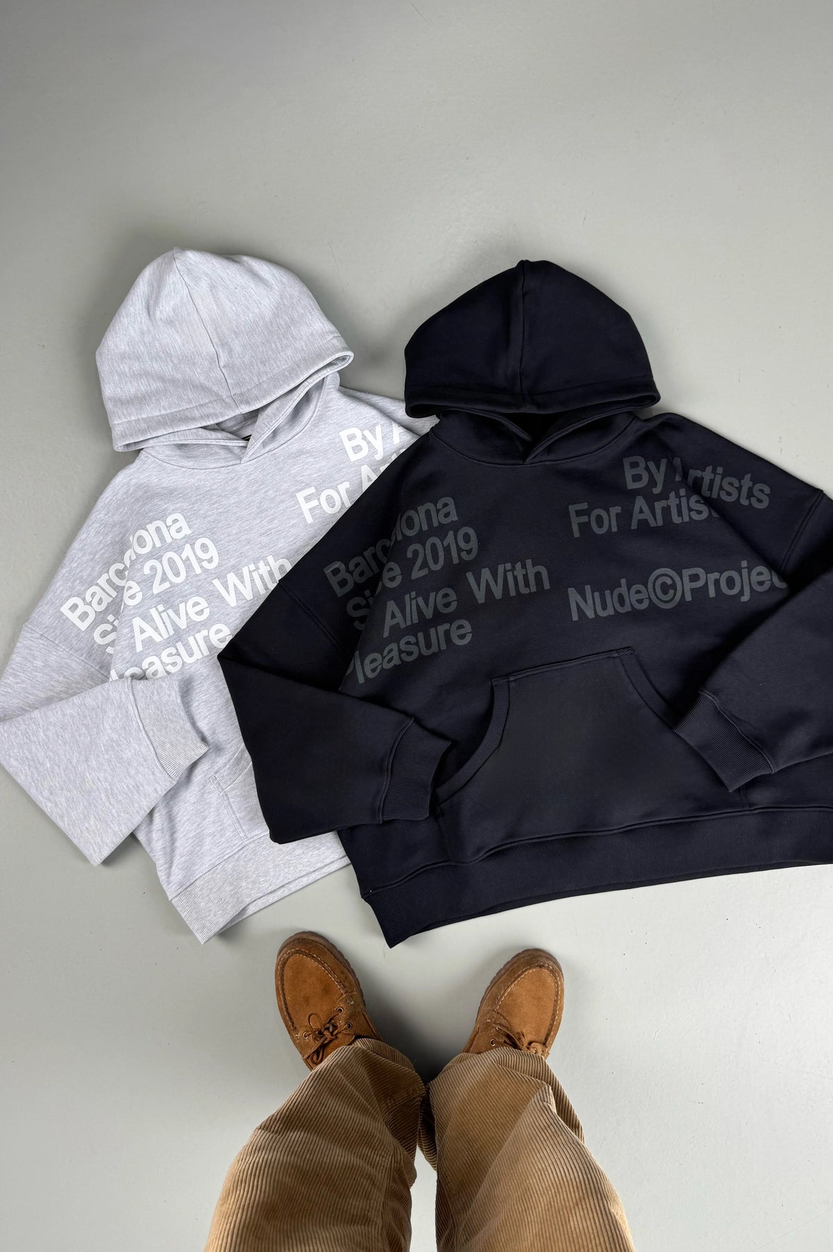 Location Boxy Hoodie Ash