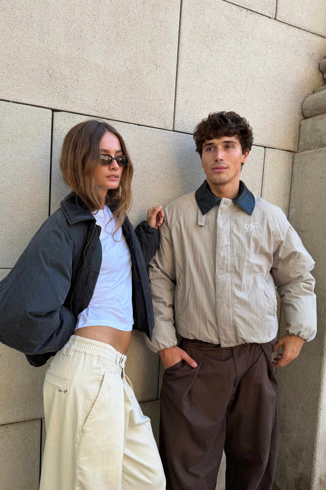 The Freelancer Bomber Jacket Beige