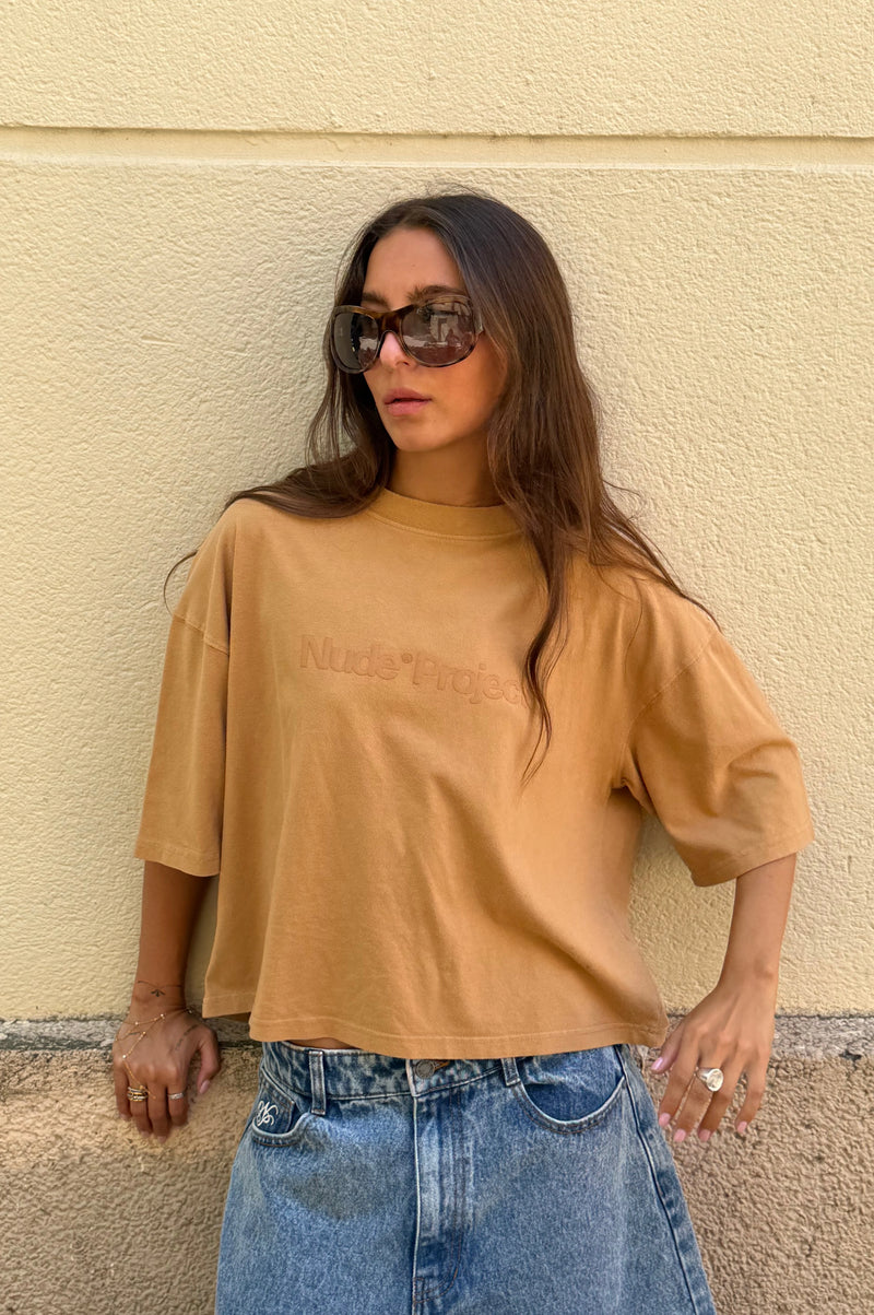 Box Logo Tee Brown
