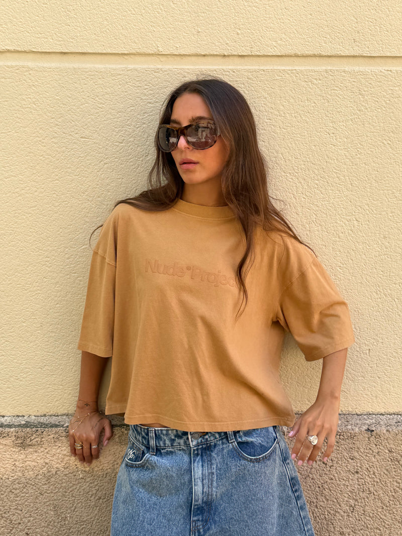 Box Logo Tee Brown