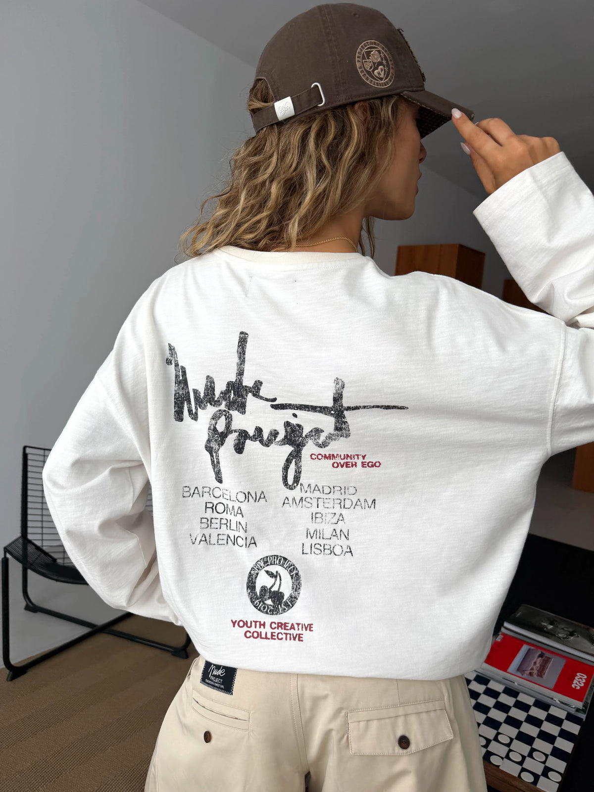 Ego Long-Sleeve Tee Marshmallow