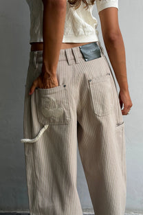 Worker Carpenter Pants Beige