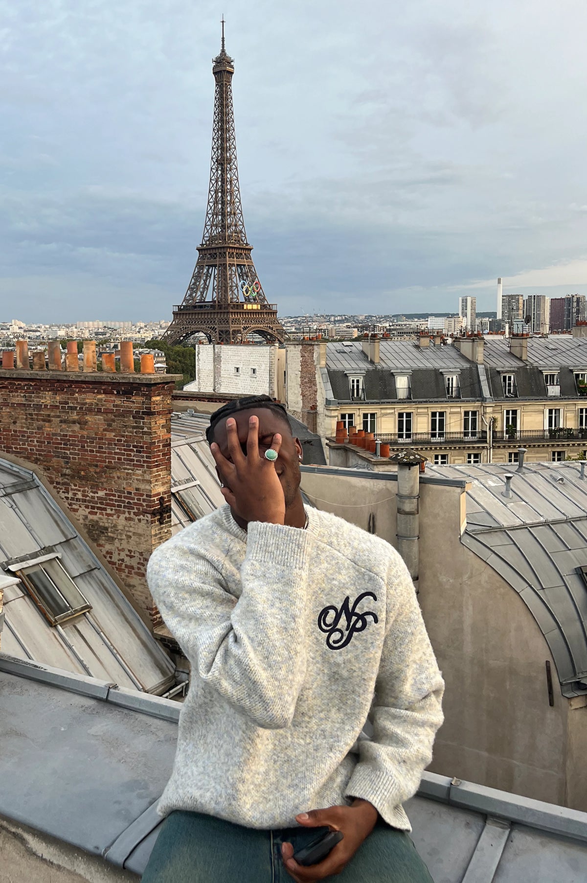Le Marais Knit Sweater Grey Melange