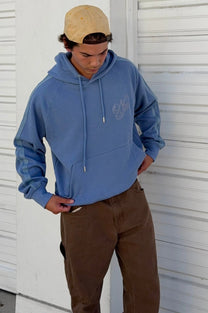 Script Hoodie Blue